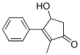 4-Hydroxy-2-methyl-3-phenyl-2-cyclopenten-1-one Struktur