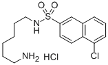 N-(6-AMINOHEXYL)-5-CHLORO-2-NAPHTHALENESULFONAMIDE HYDROCHLORIDE Struktur