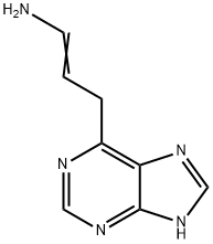 1-Propen-1-amine,  3-(1H-purin-6-yl)-  (9CI) Struktur