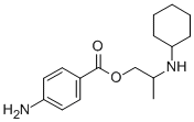 2-Cyclohexylaminopropyl=p-aminobenzoate Struktur