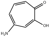 2-Hydroxy-4-amino-2,4,6-cycloheptatriene-1-one Struktur