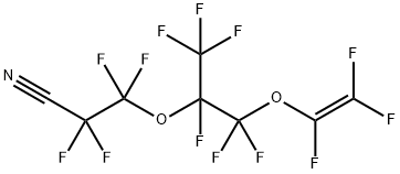 2,2,3,3-四氟-3-[[1,1,1,2,3,3-六氟-3-[(1,2,2-三氟乙烯基)氧基]丙烷-2-基]氧基]丙腈 結(jié)構(gòu)式