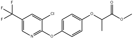 2-[4-(3-氯-5-三氟甲基-2-吡啶氧基)苯氧基]丙酸甲酯, 69806-40-2, 結構式