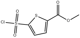 2-Thiophenecarboxylicacid,5-(chlorosulfonyl)-,methylester(9CI) Struktur