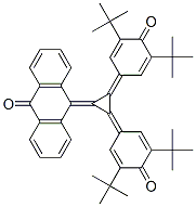 10-[2,3-Bis[3,5-bis(1,1-dimethylethyl)-4-oxo-2,5-cyclohexadien-1-ylidene]cyclopropylidene]anthracen-9(10H)-one Struktur