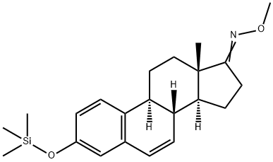 3-(Trimethylsiloxy)-1,3,5(10),6-estratetren-17-one O-methyl oxime Struktur