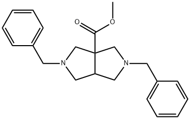 2,5-DIBENZYL-HEXAHYDRO-PYRROLO[3,4-C]PYRROLE-3A-CARBOXYLIC ACID METHYL ESTER Struktur