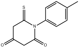 2,4-Piperidinedione,  1-(4-methylphenyl)-6-thioxo- Struktur