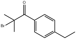 2-BroMo-1-(4-ethylphenyl)-2-Methylpropan-1-one Struktur