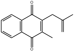 2-Methyl-3-(2-methyl-2-propenyl)-1,4-naphthalenedione Struktur