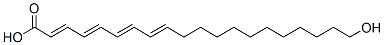 (2E,4E,6E,8E)-20-hydroxyicosa-2,4,6,8-tetraenoic acid Struktur