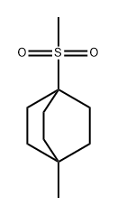 1-Methyl-4-(methylsulfonyl)bicyclo[2.2.2]octane Struktur