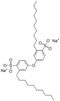 disodium 4,4'-oxybis[decylbenzenesulphonate] Struktur