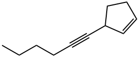 Cyclopentene, 3-(1-hexynyl)- (9CI) Struktur