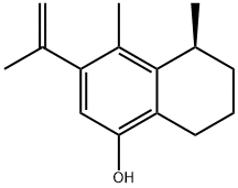 (S)-5,6,7,8-Tetrahydro-4,5-dimethyl-3-(1-methylethenyl)naphthalen-1-ol Struktur