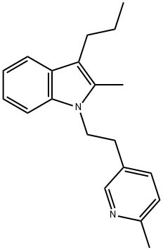 2-Methyl-1-[2-(6-methylpyridin-3-yl)ethyl]-3-propyl-1H-indole Struktur