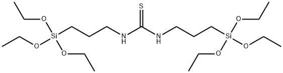 N,N'-bis(3-triethoxysilylpropyl)thiourea Struktur