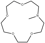 13-methyl-1,4,7,10-tetraoxa-13-azacyclopentadecane Struktur