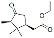 (2S-cis)-2-(2,2,3-trimethyl-4-oxocyclopentyl)ethyl acetate Struktur