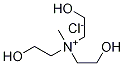 EthanaMiniuM, 2-hydroxy-N,N-bis(2-hydroxyethyl)-N-Methyl-, chloride Struktur