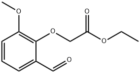 ethyl (2-formyl-6-methoxyphenoxy)acetate Struktur