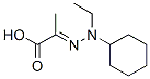 2-(2-cyclohexylethylhydrazono)propionic acid Struktur