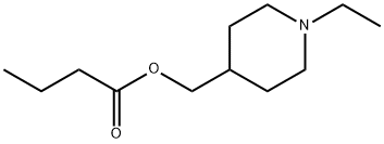 Butanoic acid, (1-ethyl-4-piperidinyl)methyl ester (9CI) Struktur