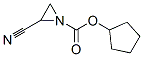 1-Aziridinecarboxylicacid,2-cyano-,cyclopentylester(9CI) Struktur