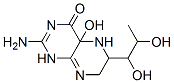 2-amino-6-(1,2-dihydroxypropyl)-4a-hydroxy-1,5,6,7-tetrahydropteridin-4-one Struktur