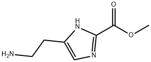 1H-Imidazole-2-carboxylicacid,4-(2-aminoethyl)-,methylester(9CI) Struktur