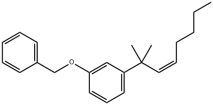 (Z)-1-(1,1-DiMethyl-2-heptenyl)-3-(phenylMethoxy)benzene Struktur