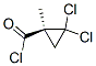 Cyclopropanecarbonyl chloride, 2,2-dichloro-1-methyl-, (1S)- (9CI) Struktur