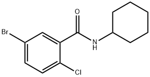 5-Bromo-2-chloro-N-cyclohexylbenzamide Struktur