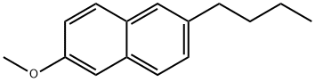 2-butyl-6-Methoxy-naphthalene Struktur