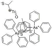 tetraphenylarsonium oxotechnetiumbis(ethanedithiolate) Struktur