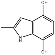 1H-Indole-4,7-diol,2-methyl-(9CI) Struktur