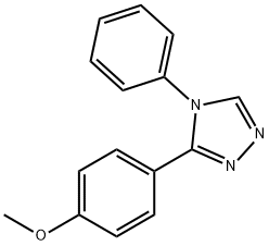 3-(4-methoxyphenyl)-4-phenyl-4H-1,2,4-triazole Struktur