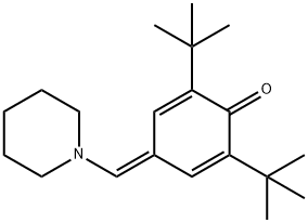 2,5-CYCLOHEXADIEN-1-ONE, 2,6-DI-TERT-BUTYL-4-(PIPERIDINOMETHYLENE)- Struktur