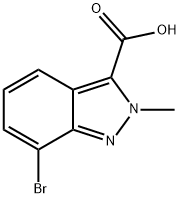 7-Bromo-2-methyl-2H-indazole-3-carboxylic acid Struktur