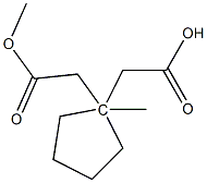 1,1-Cyclopentanediacetic acid dimethyl ester Struktur