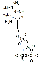 2-(5-CYANOTETRAZOLE)PENTAMMINECOBALT(III) PERCHLORATE Struktur