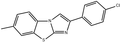 2-(4-CHLOROPHENYL)-7-METHYLIMIDAZO[2,1-B]BENZOTHIAZOLE Struktur