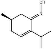 2-Cyclohexen-1-one,5-methyl-2-(1-methylethyl)-,oxime,(1E,5R)-(9CI) Struktur