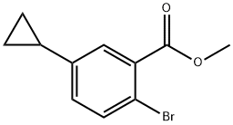 Methyl 2-bromo-5-cyclopropylbenzoate Struktur