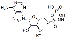 Adenosine 5'-(trihydrogen diphosphate), monopotassium salt Struktur