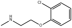 Ethylamine, 2-(o-chlorophenoxy)-N-methyl-, Struktur