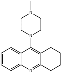 9-(4-Methylpiperazin-1-yl)-1,2,3,4-tetrahydroacridine Struktur