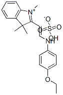 2-[2-[(4-ethoxyphenyl)amino]vinyl]-1,3,3-trimethyl-3H-indolium hydrogen sulphate Struktur