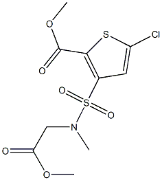 5-Chloro-3-[N-(methoxy-carbonyl-methyl)sulfamoyl]-2-thiophene carboxylic acid methyl ester