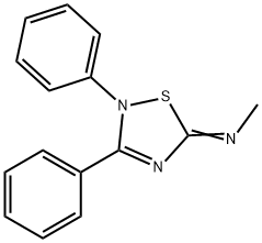 N-(2,3-DIPHENYL-1,2,4-THIADIAZOL-5(2H)-YLIDENE)METHANAMINE HYDROBROMIDE Struktur